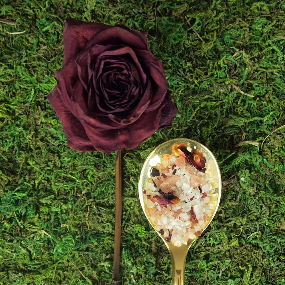 Rose Bath Soak Salt Love Lurra